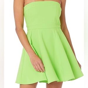 Amanda Uprichard || meryl strapless mini dress in apple